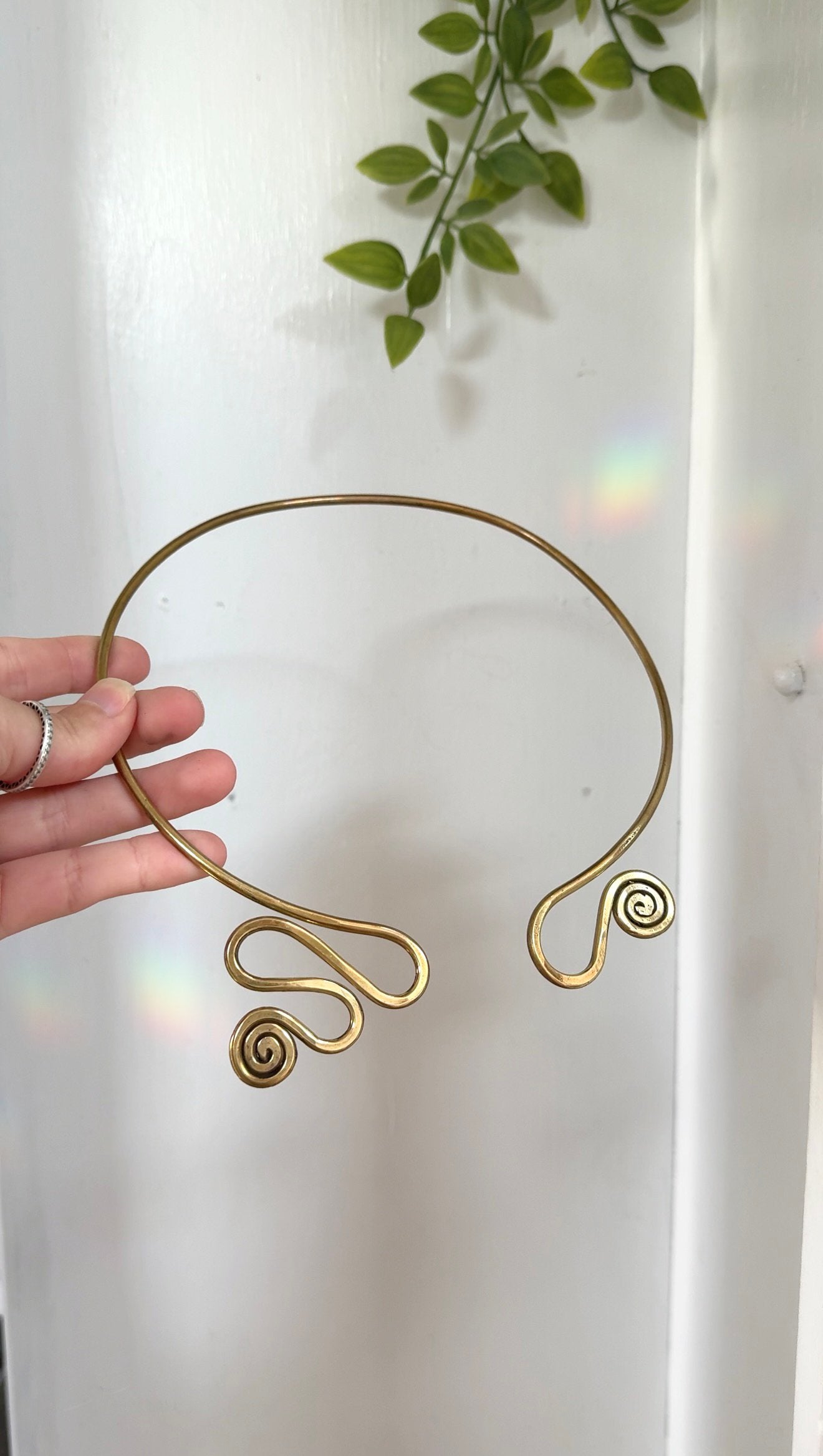 Light Path • Brass Neckpiece