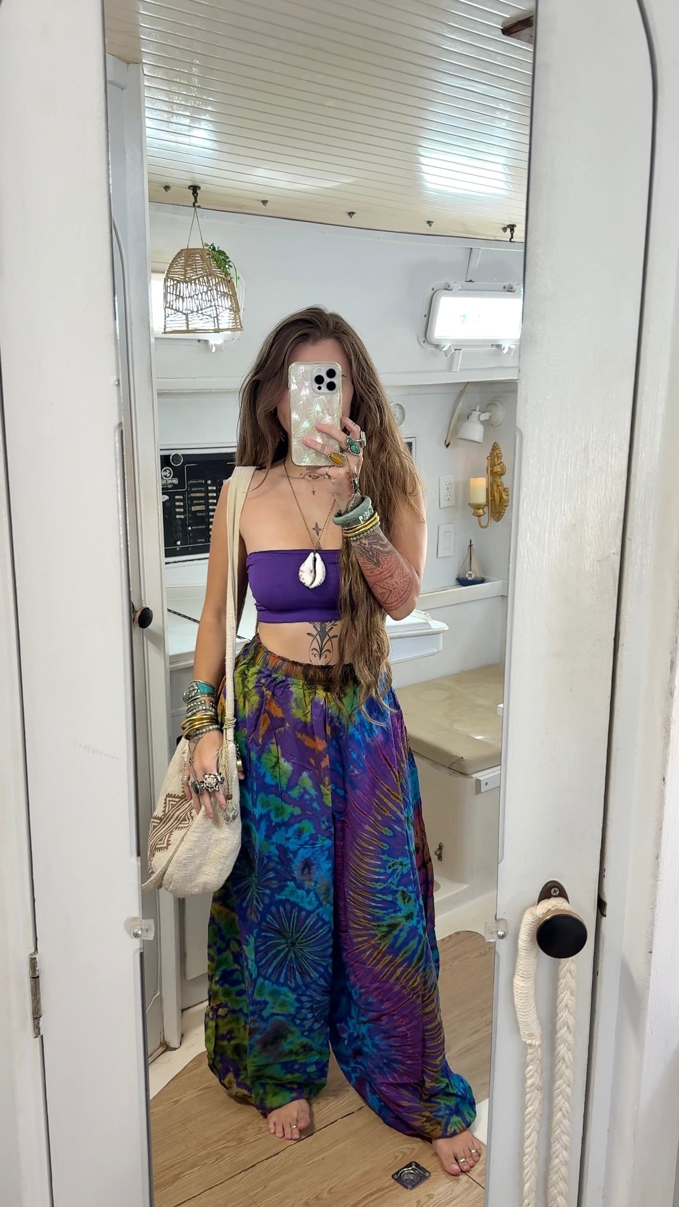 Purple Nova• Tie dye pants