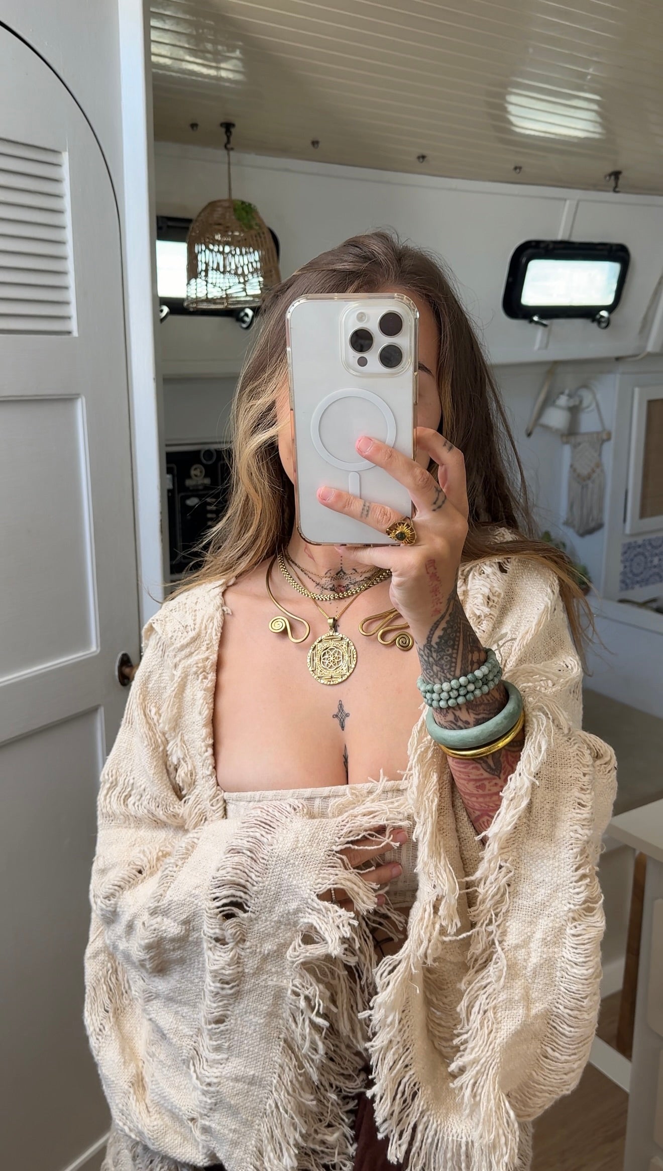 Mantra • Brass Pendant