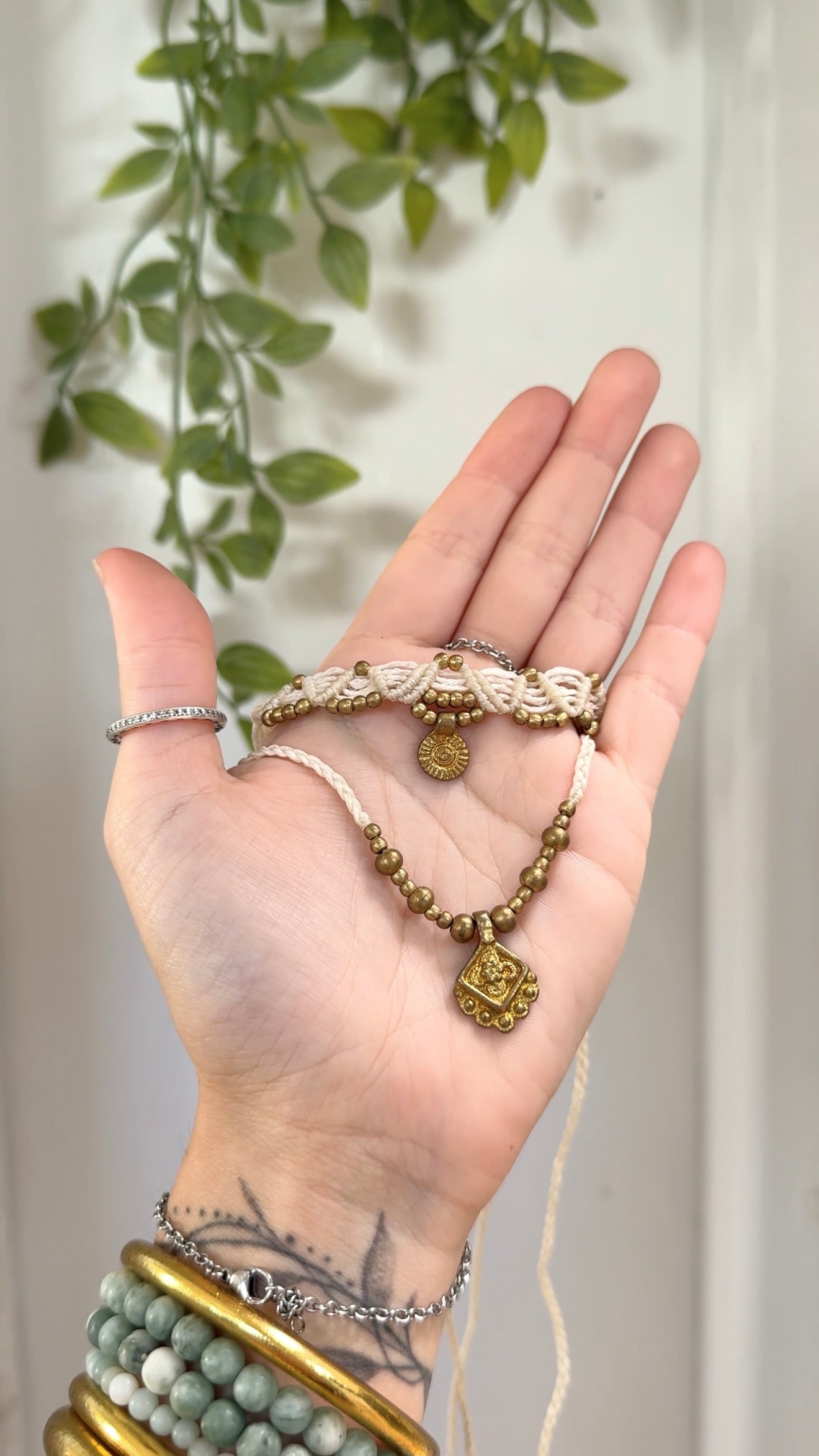 Interconnected • Macrame Necklace Set