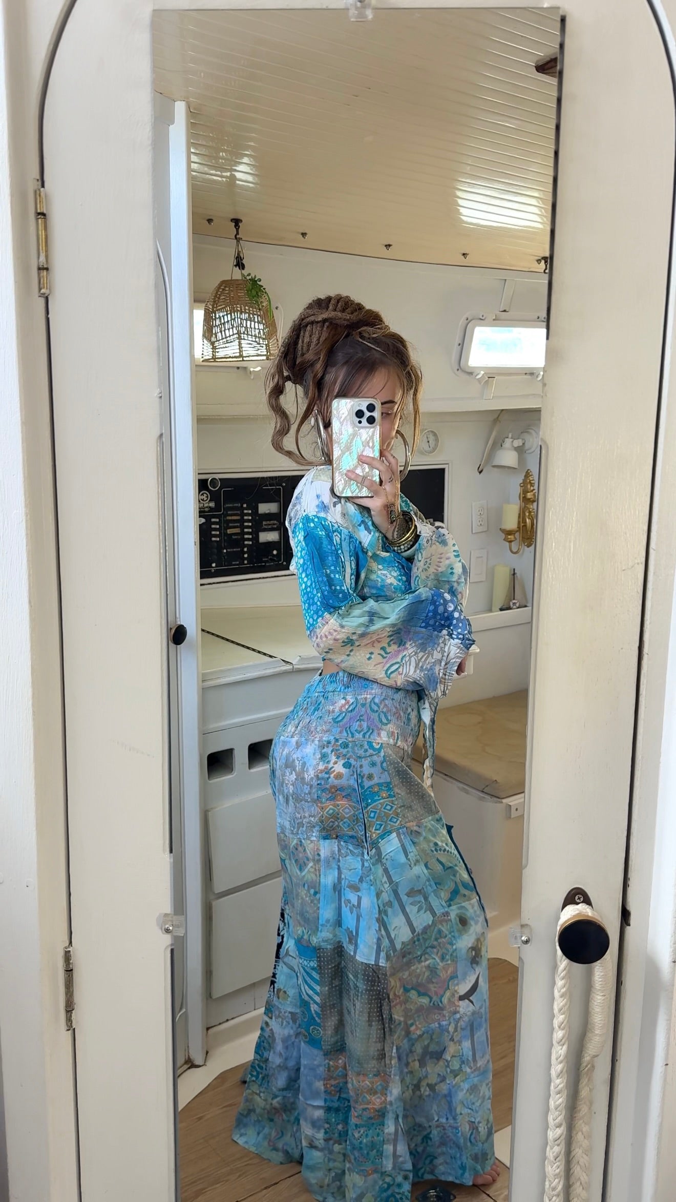 Ocean View • Bell sleeve Wrap Top