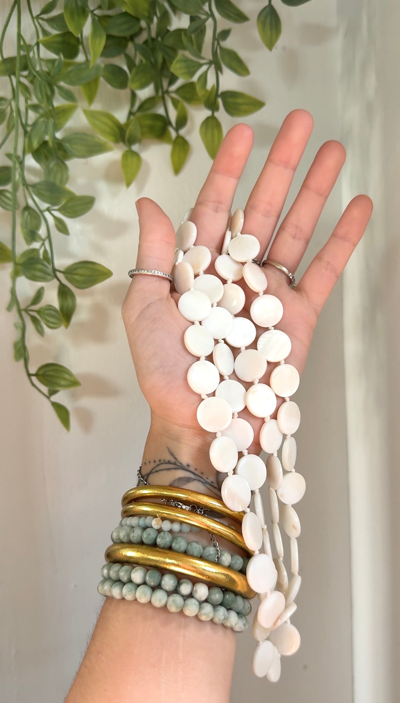 Mother of Pearl • Layering Necklace