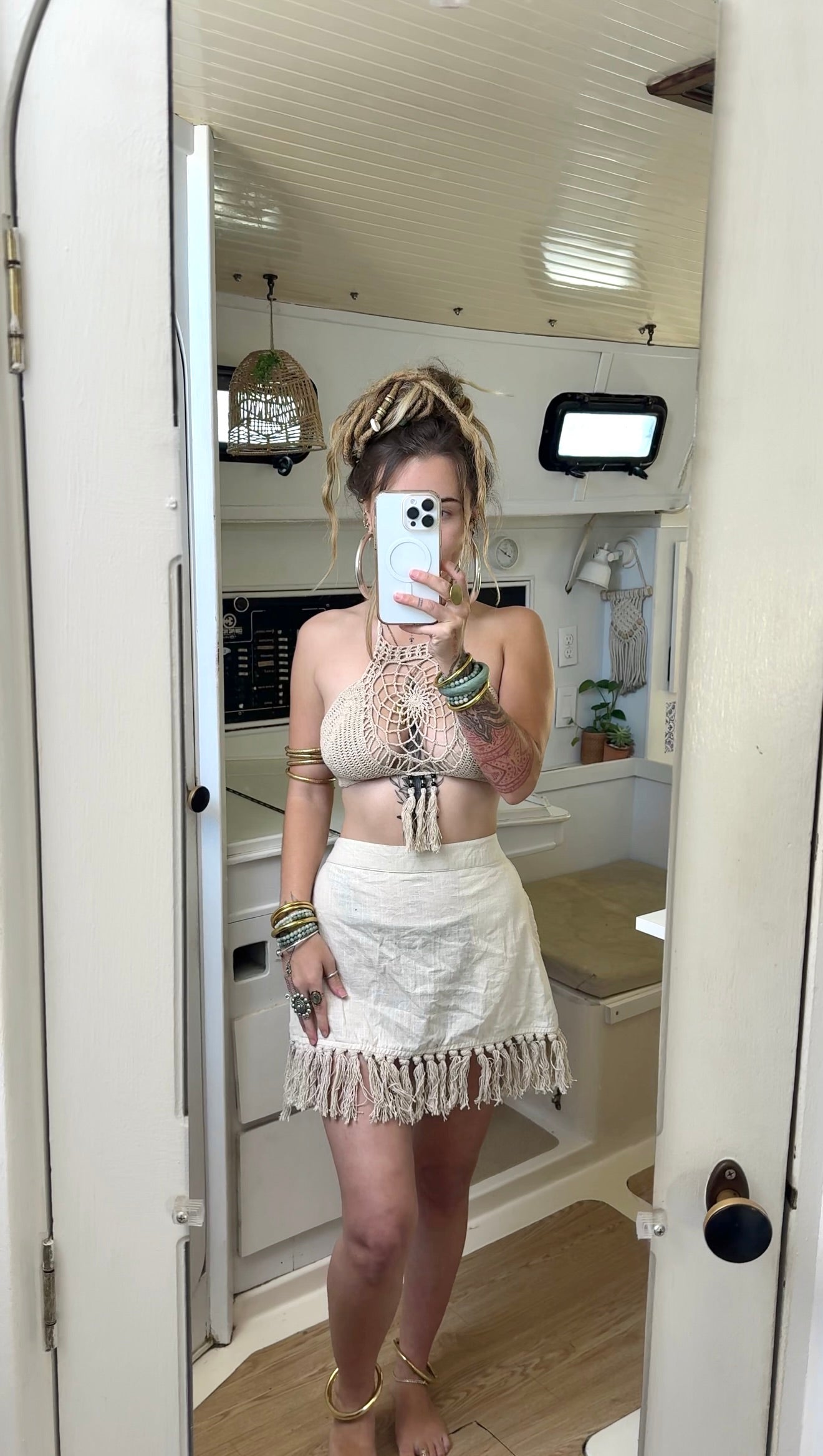 Sand dollar • Adjustable Crochet Top
