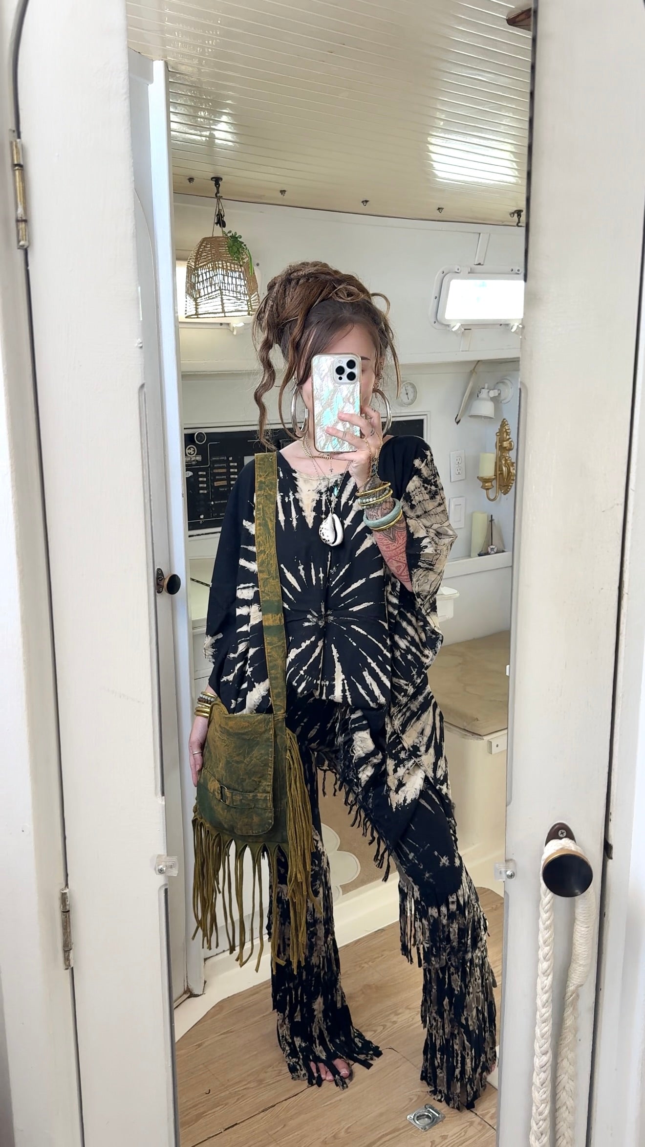 Boho Mama • Bell Bottom Fringe Pants