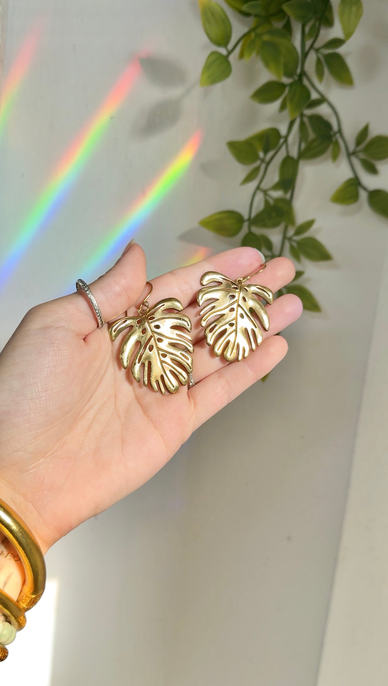 Monstera • Drop Earrings