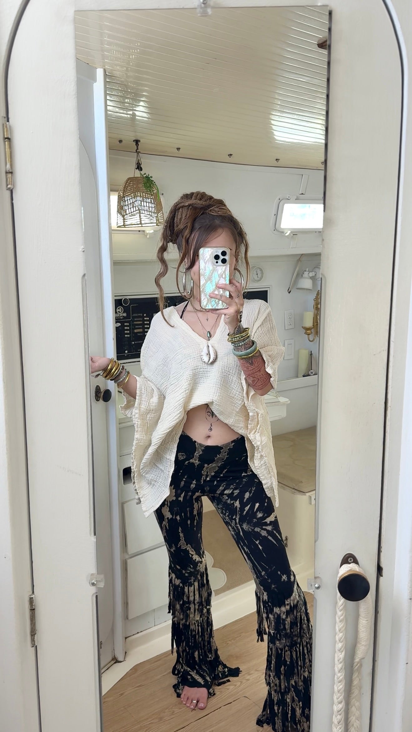 Boho Mama • Bell Bottom Fringe Pants