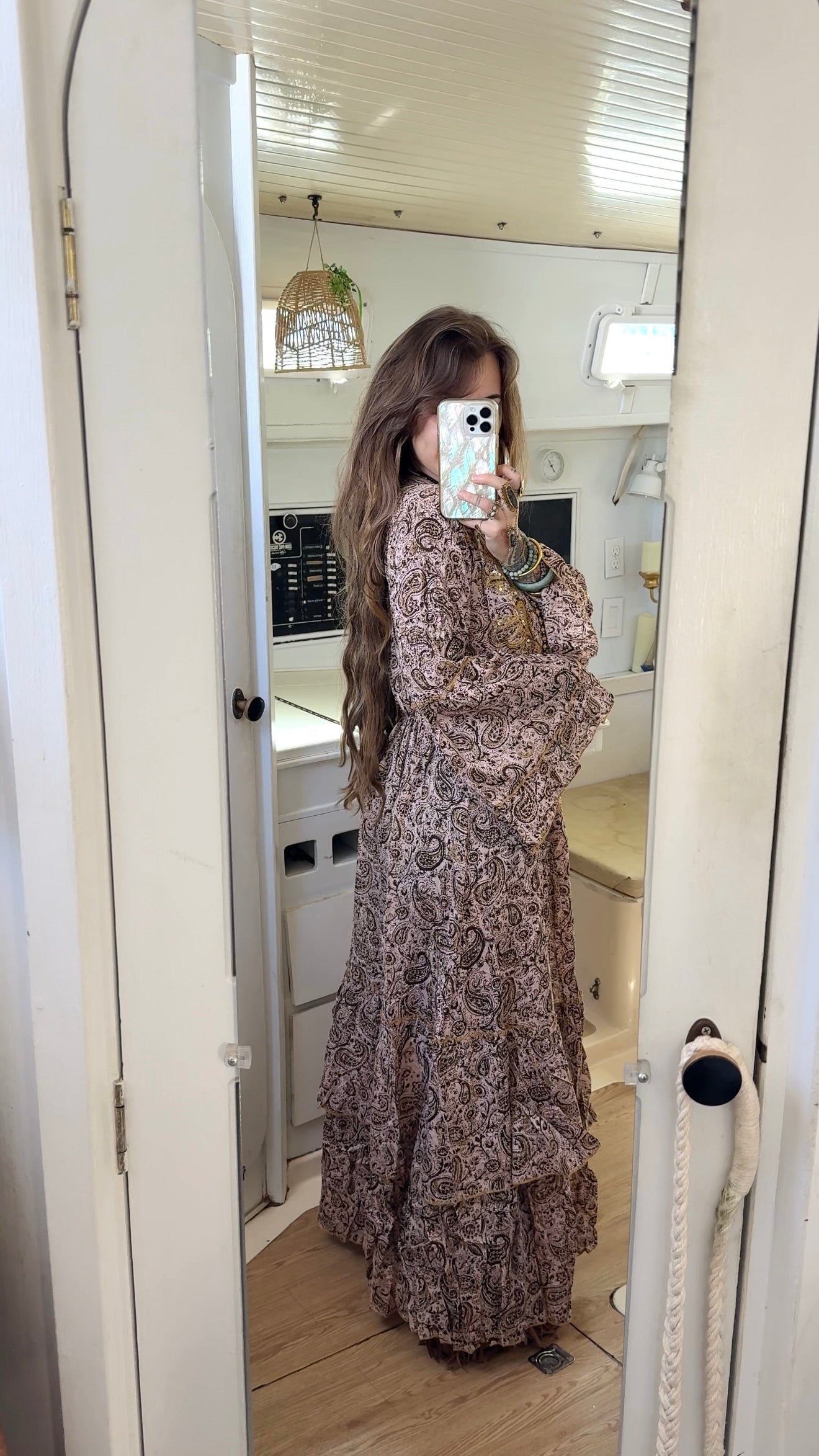 Paisley Current • Bell sleeve Cardigan