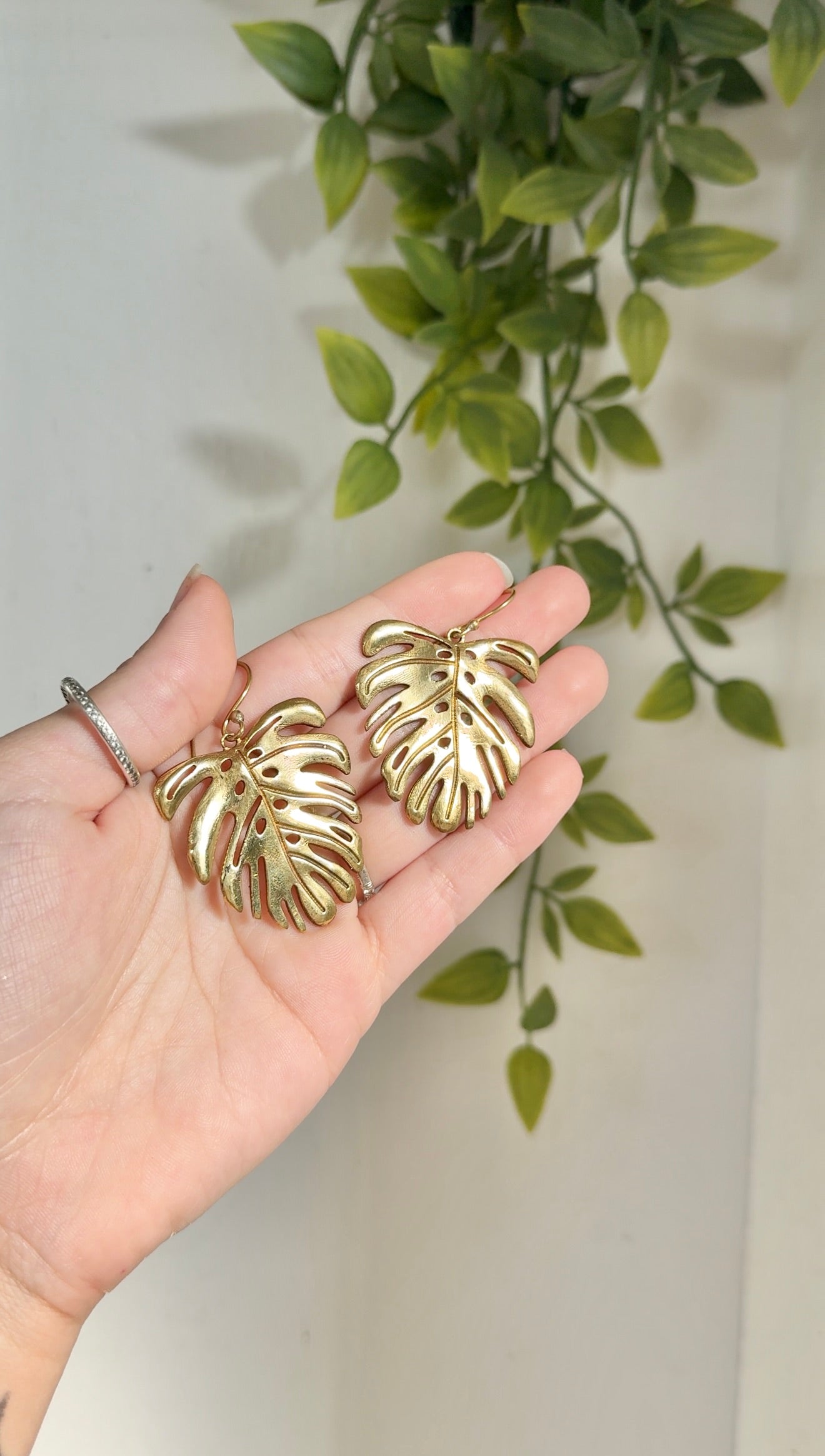 Monstera • Drop Earrings