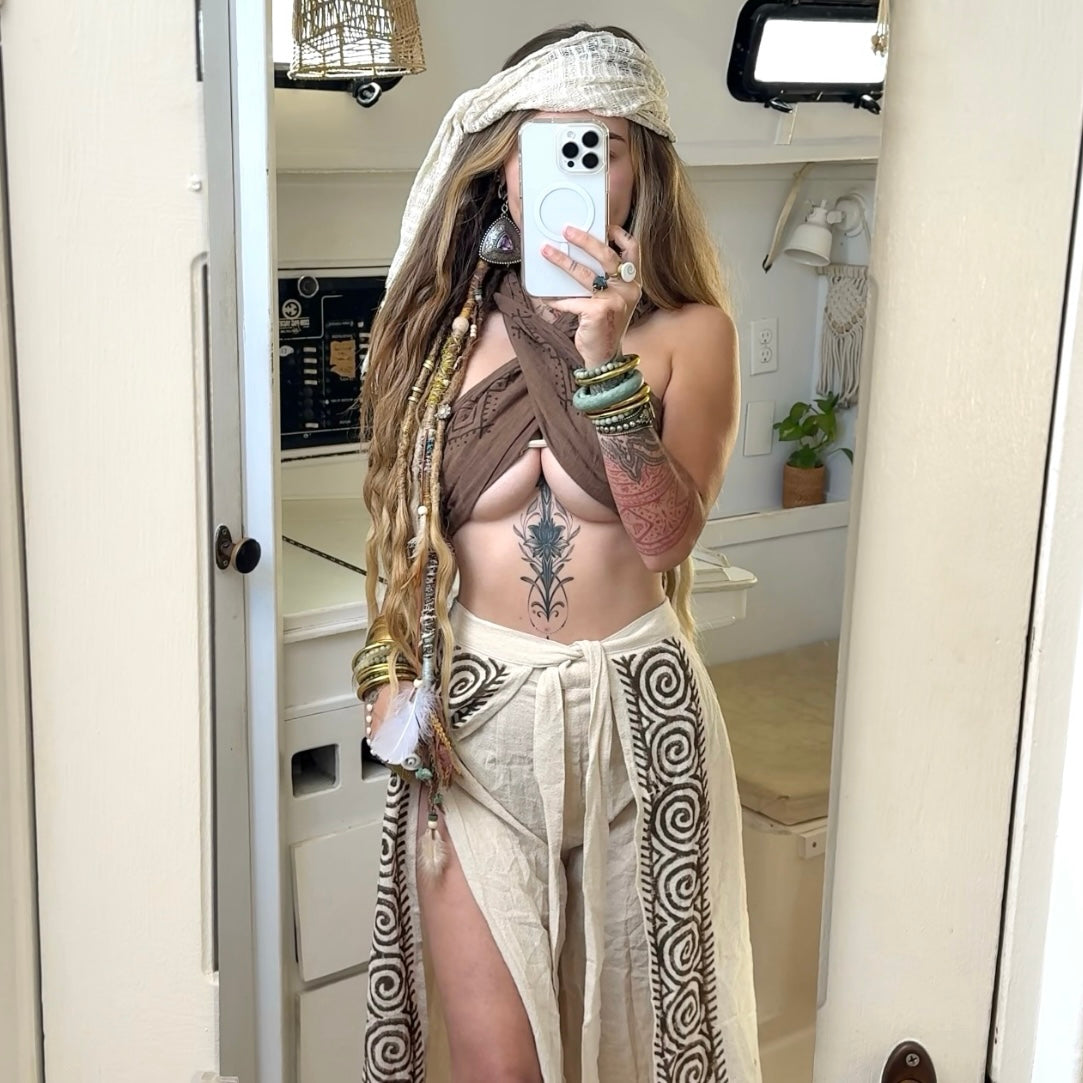 Sand Coil • Sacred Wear Wrap Pants