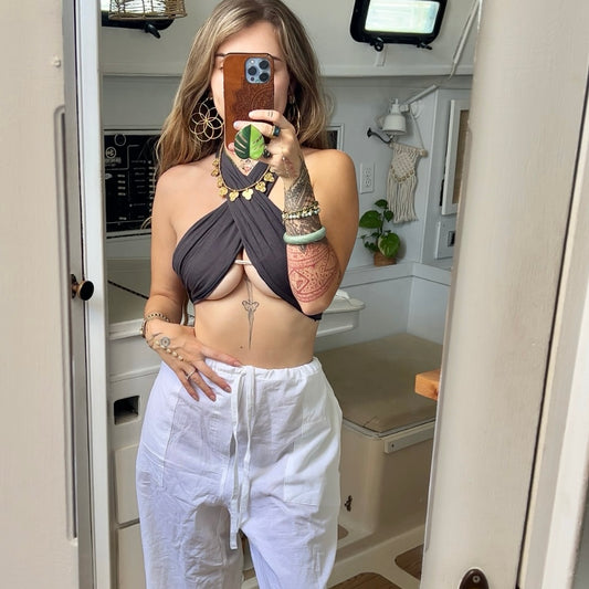 Sea Fog • 3 Way Multi Wear Top