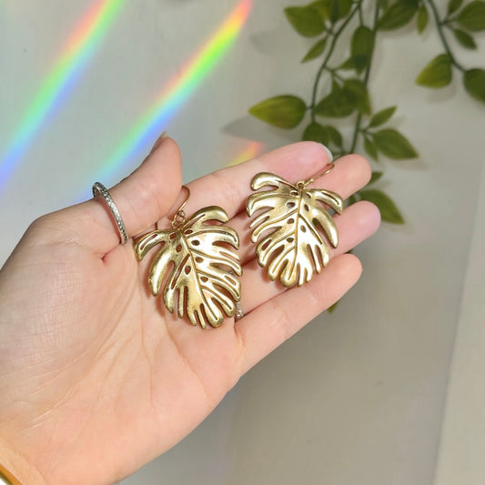 Monstera • Drop Earrings