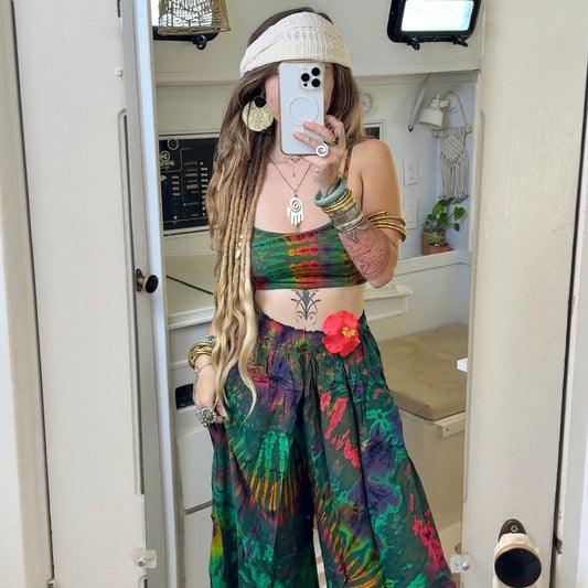 Lime in the Coconut• Tie dye pants