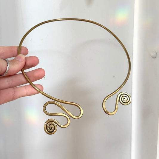 Light Path • Brass Neckpiece