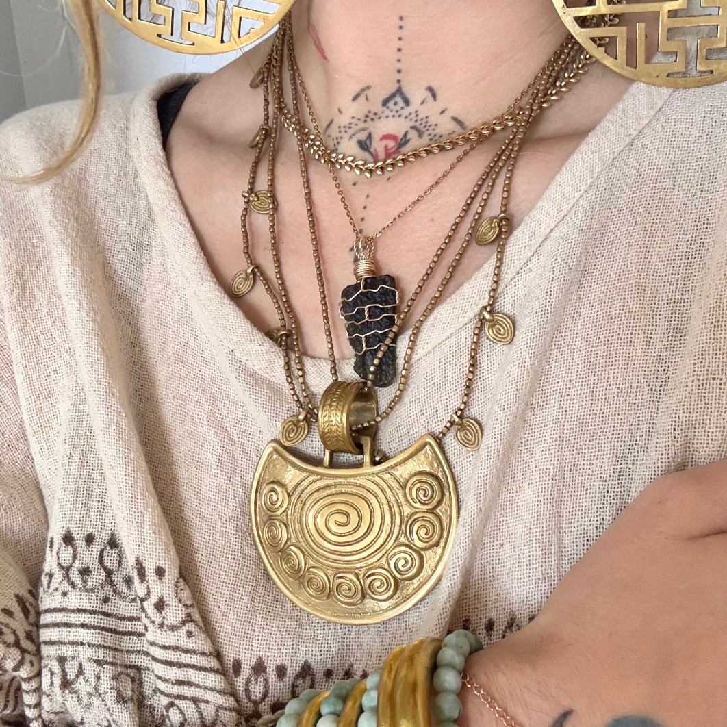 Riches • Brass Medallion