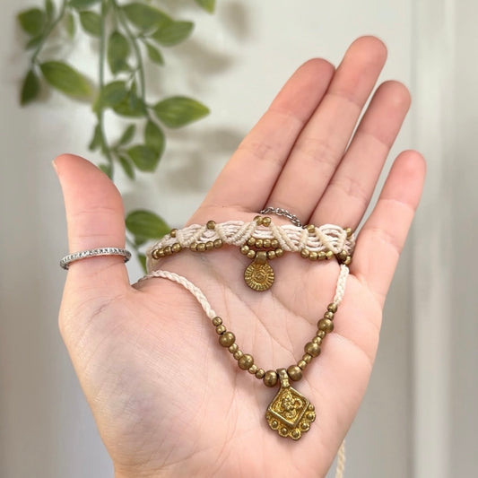Interconnected • Macrame Necklace Set
