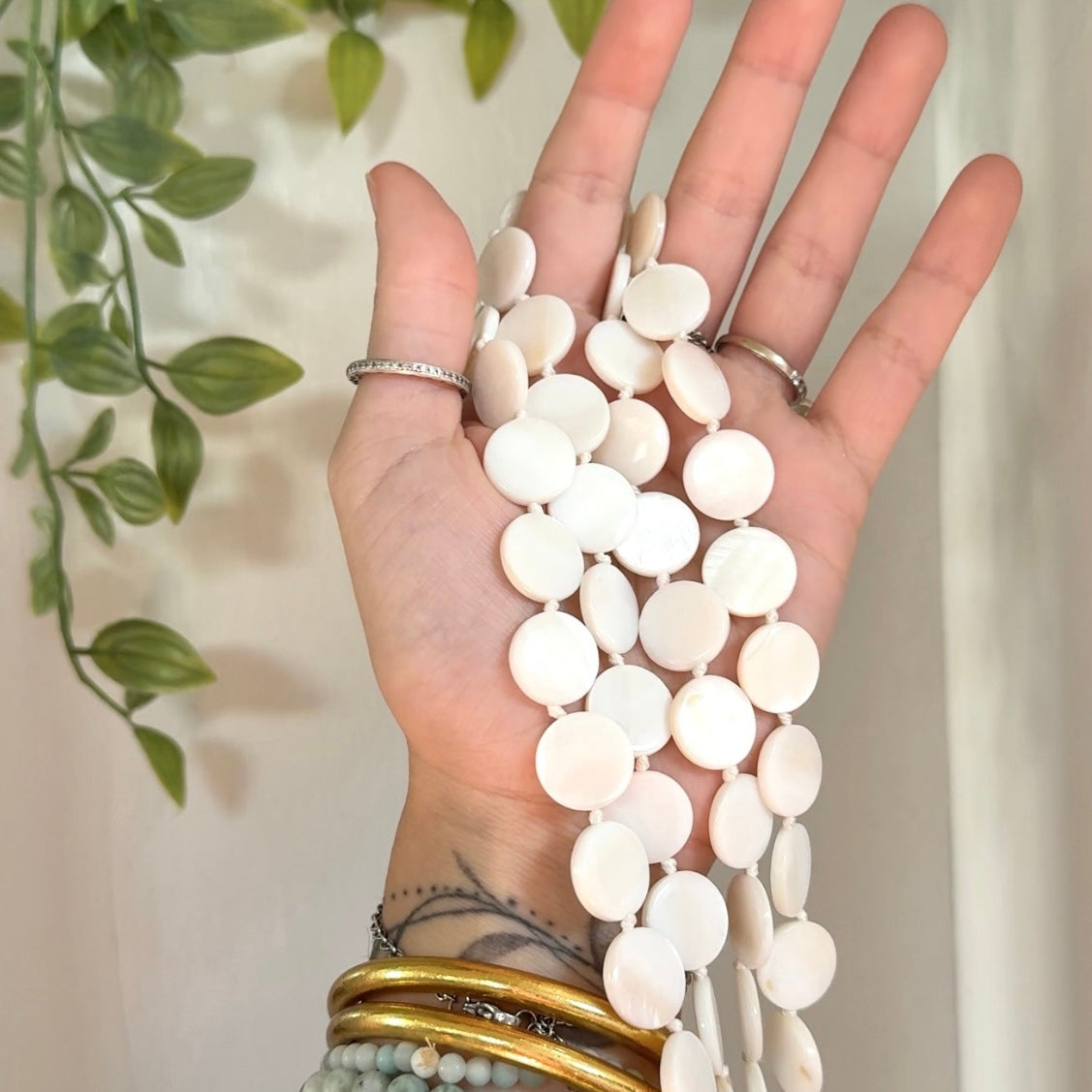 Mother of Pearl • Layering Necklace